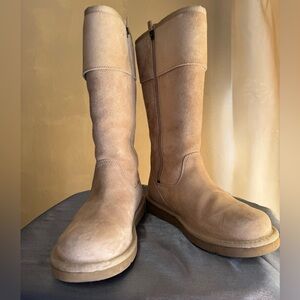 UGG Women's Beige Suede Winter Boots